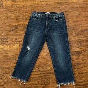 Flying Monkey Cropped Frayed Jeans - Size 30